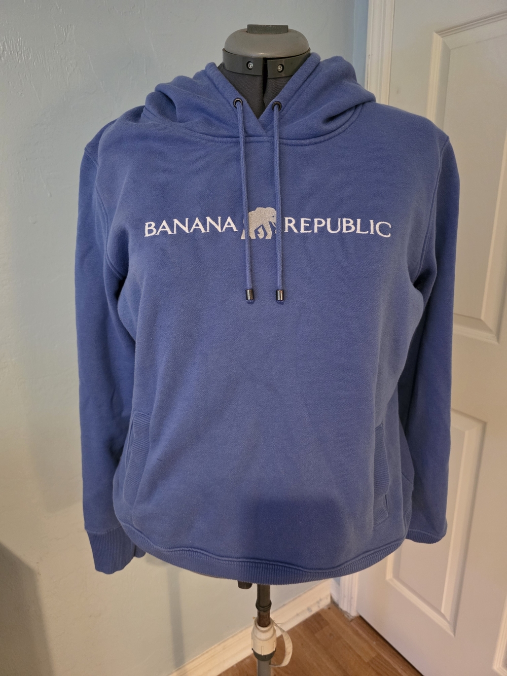 Banana Republic Blue Logo Hoodie